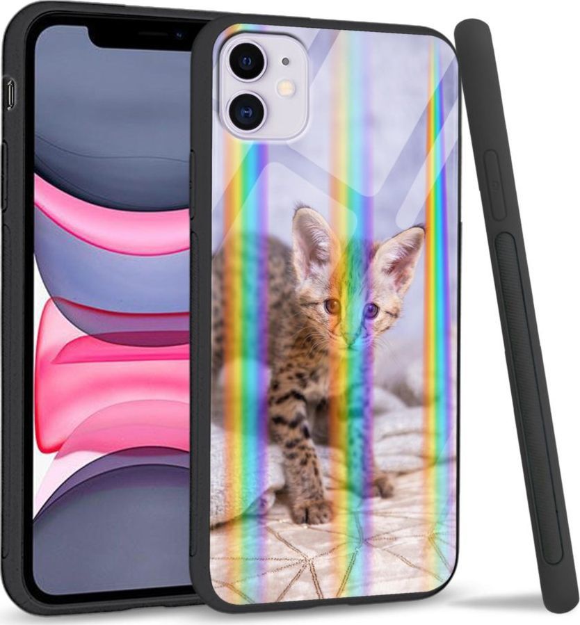 Super Fashion Etui Rainbow Series na Apple iPhone 11 Baby kitty 1
