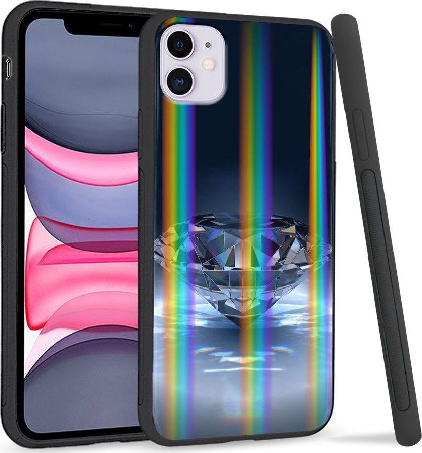 Super Fashion Etui Rainbow Series na Apple iPhone 11 Kryształowy Diament 1