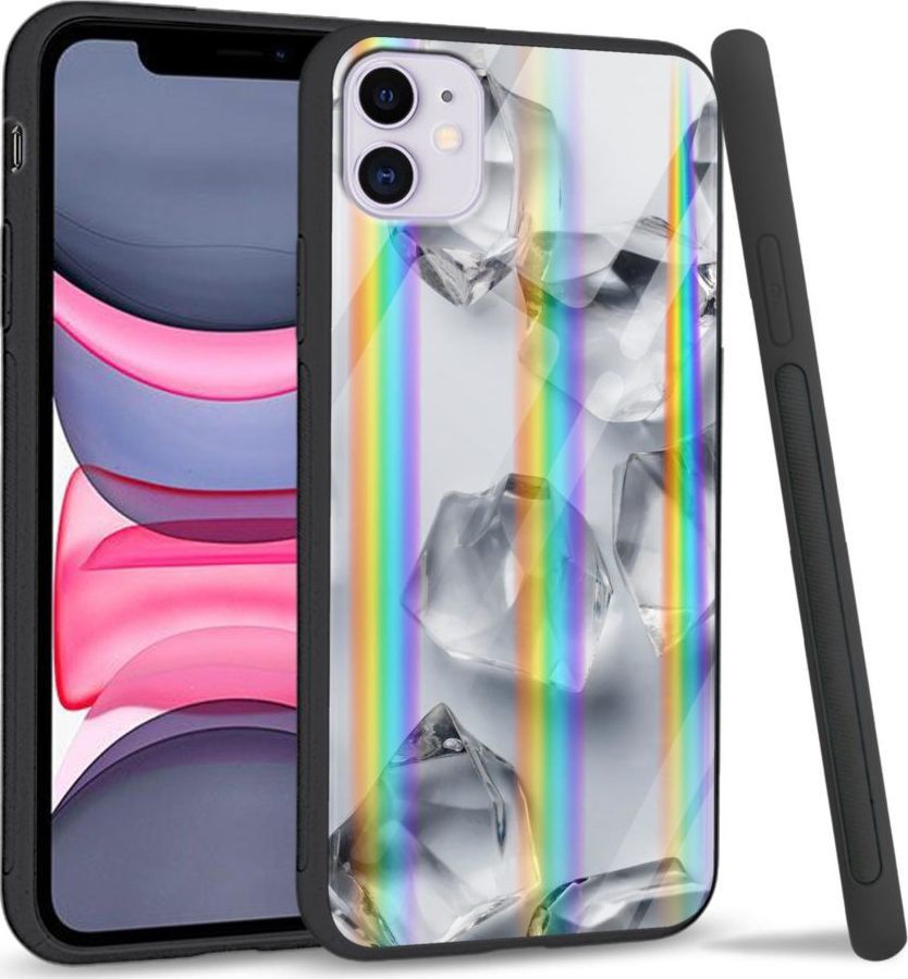 Super Fashion Etui Rainbow Series na Apple iPhone 11 White glass cubes 1