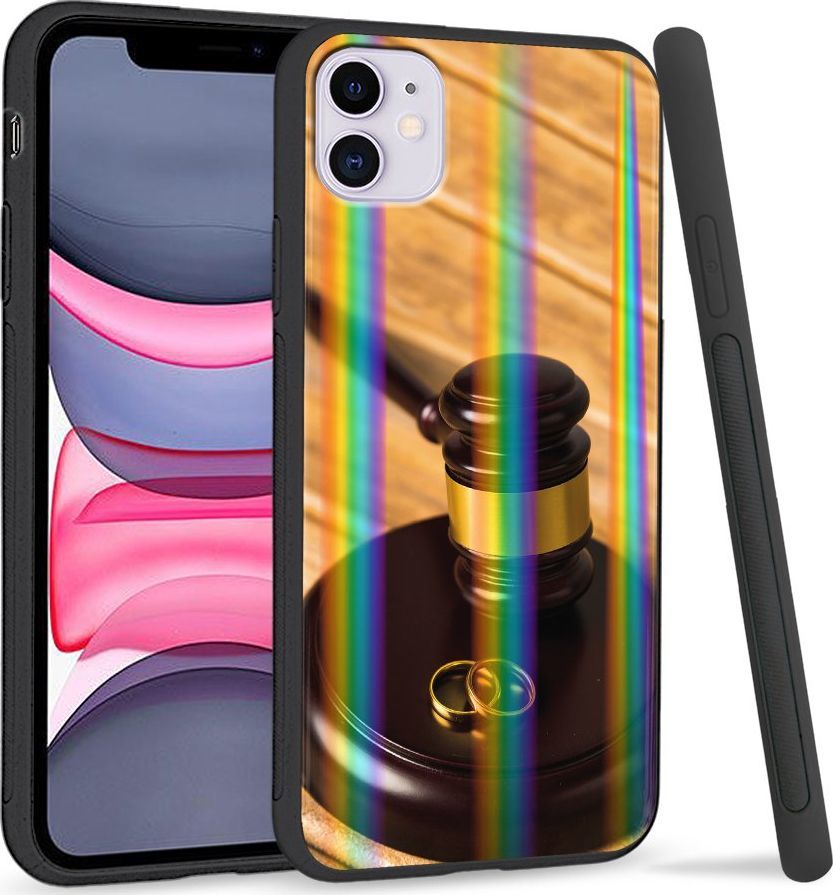Super Fashion Etui Rainbow Series na Apple iPhone 11 Obrączki 1