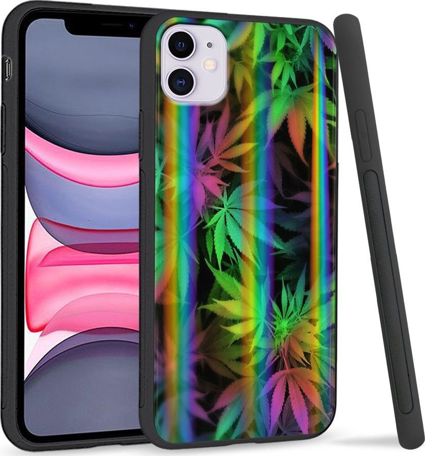 Super Fashion Etui Rainbow Series na Apple iPhone 11 Tęczowe Zioło 1