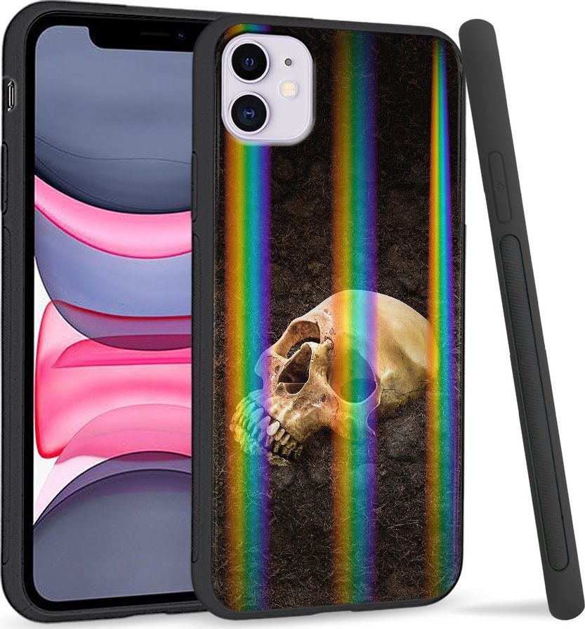 Super Fashion Etui Rainbow Series na Apple iPhone 11 Czaszka w ziemi 1