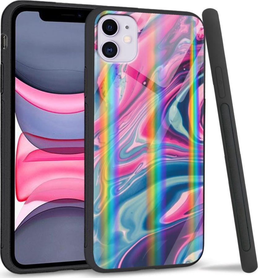 Super Fashion Etui Rainbow Series na Apple iPhone 11 Liquid Abstract 1