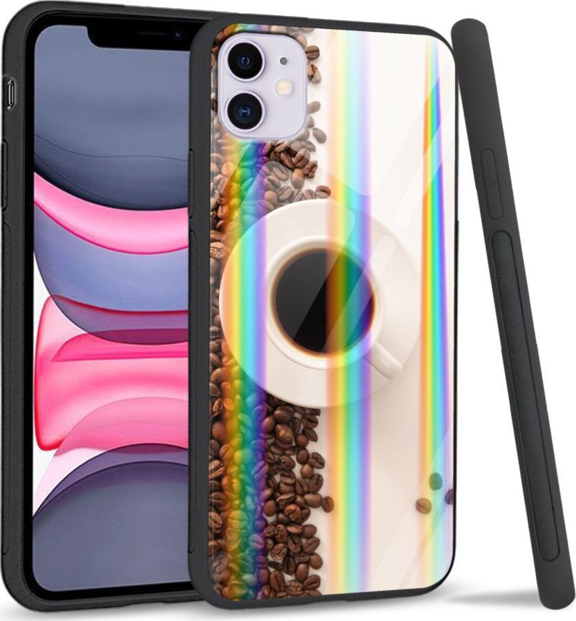Super Fashion Etui Rainbow Series na Apple iPhone 11 Coffee Cup 1