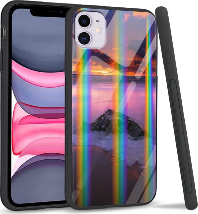 Super Fashion Etui Rainbow Series na Apple iPhone 11 Sunset beach 1