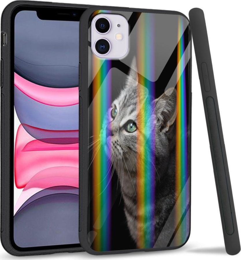 Super Fashion Etui Rainbow Series na Apple iPhone 11 My kitty friend 1