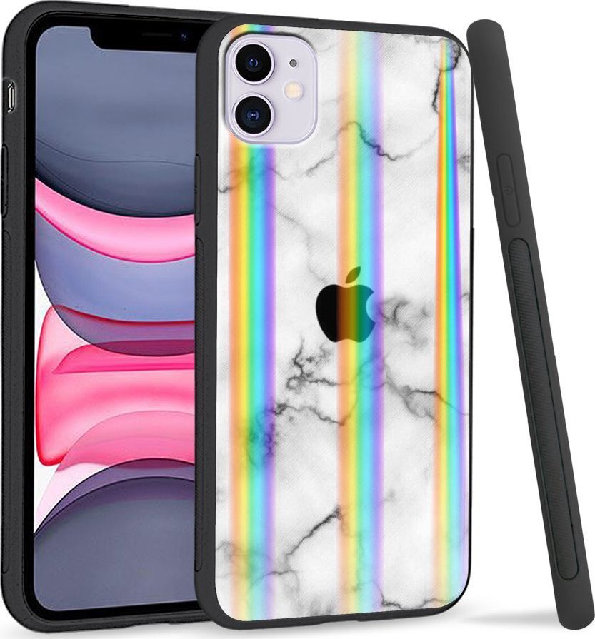 Super Fashion Etui Rainbow Series na Apple iPhone 11 Marble Apple 1