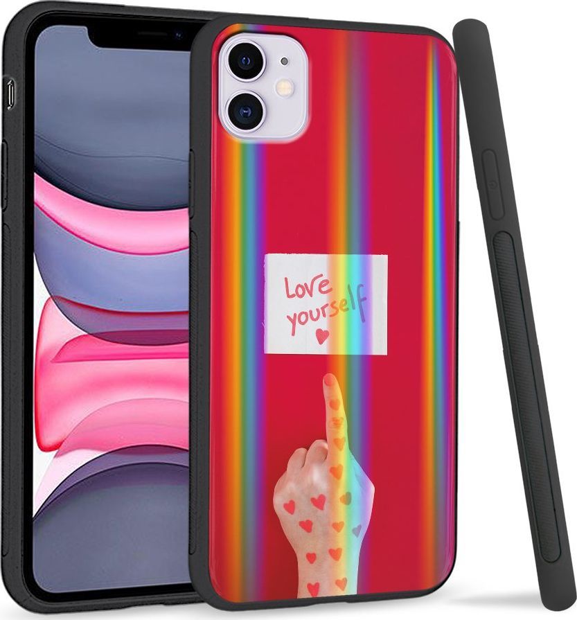 Super Fashion Etui Rainbow Series na Apple iPhone 11 Pokochaj siebie 1