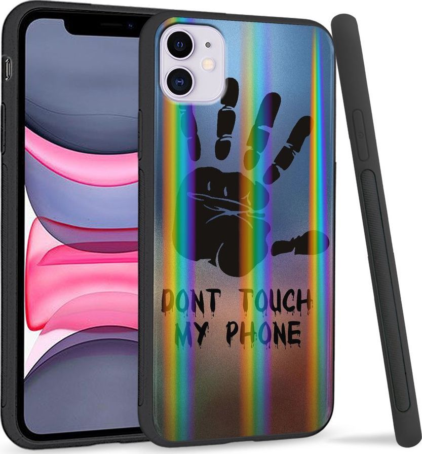 Super Fashion Etui Rainbow Series na Apple iPhone 11 Don't Touch My Phone 1