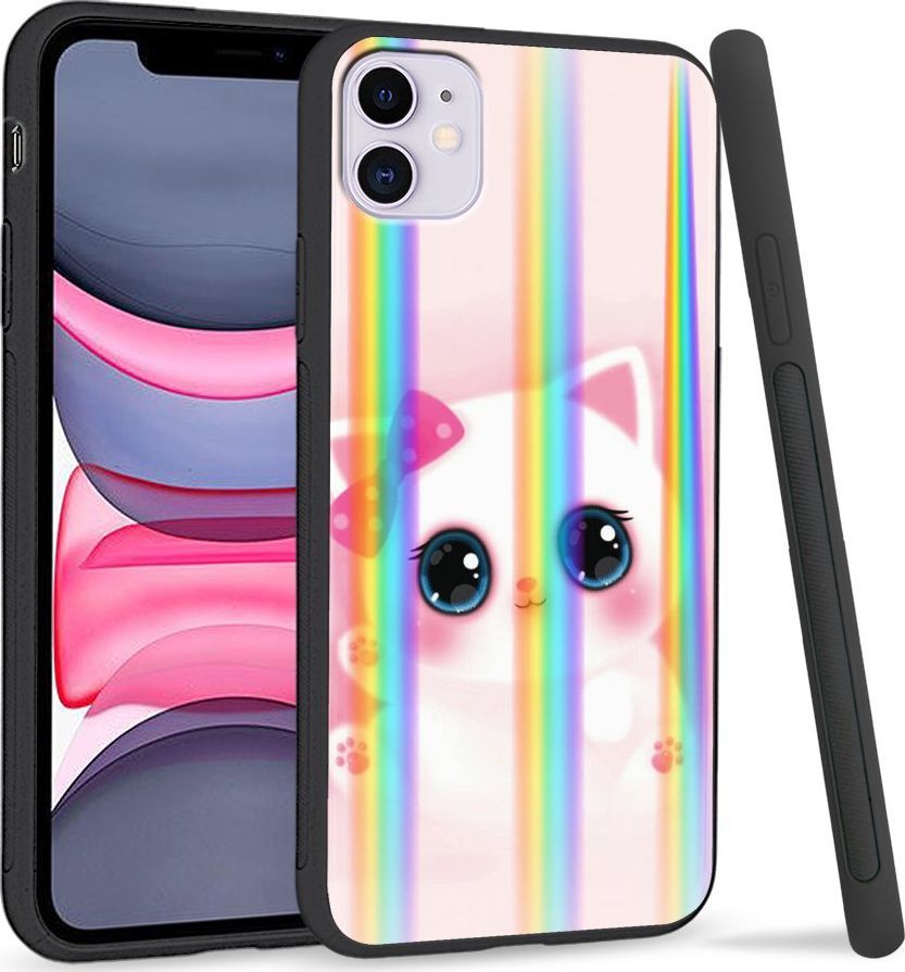 Super Fashion Etui Rainbow Series na Apple iPhone 11 Sweet Kitty 1