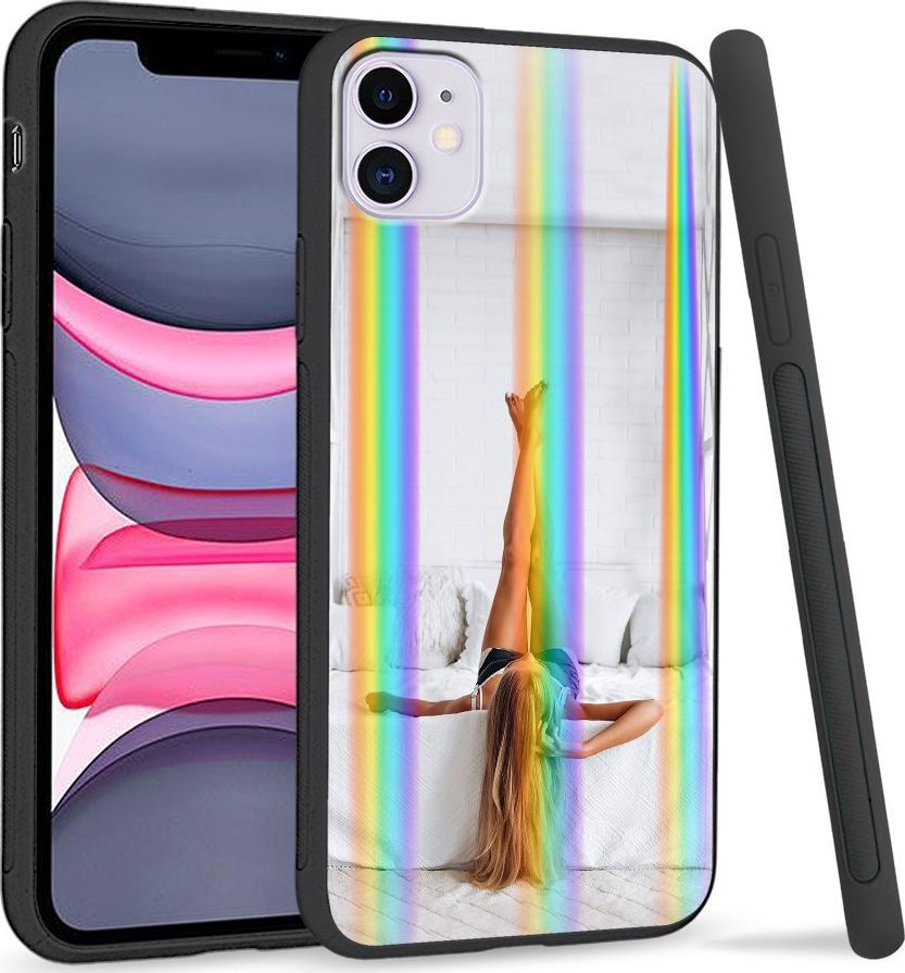 Super Fashion Etui Rainbow Series na Apple iPhone 11 Biały pokók 1