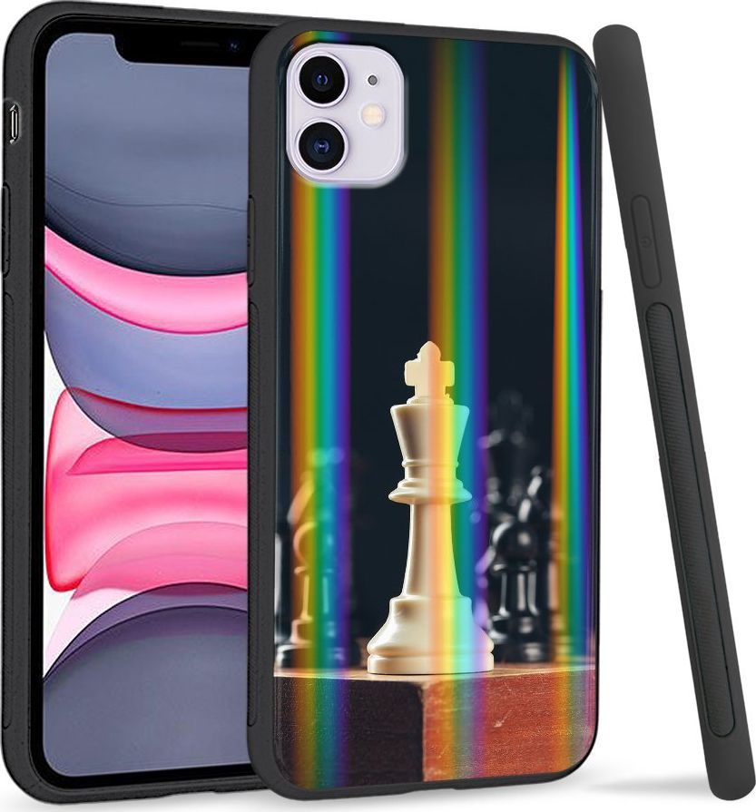 Super Fashion Etui Rainbow Series na Apple iPhone 11 Szachy 1
