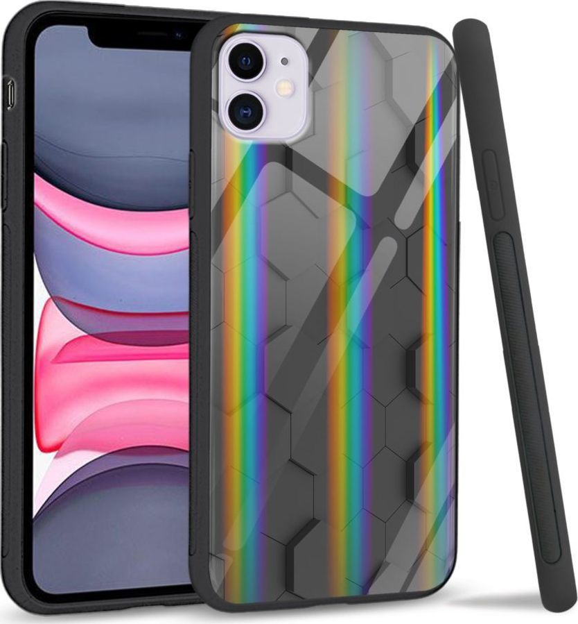 Super Fashion Etui Rainbow Series na Apple iPhone 11 Honeycomb Pattern 1