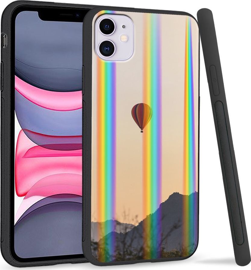 Super Fashion Etui Rainbow Series na Apple iPhone 11 Balon nad górami 1