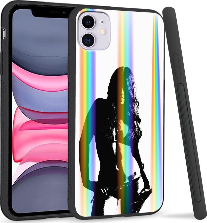 Super Fashion Etui Rainbow Series na Apple iPhone 11 Kobieta retro 1