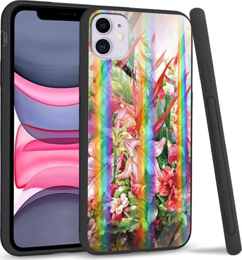 Super Fashion Etui Rainbow Series na Apple iPhone 11 Flowers 1