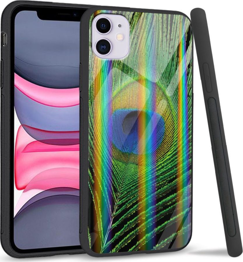 Super Fashion Etui Rainbow Series na Apple iPhone 11 Peacock Feather 1