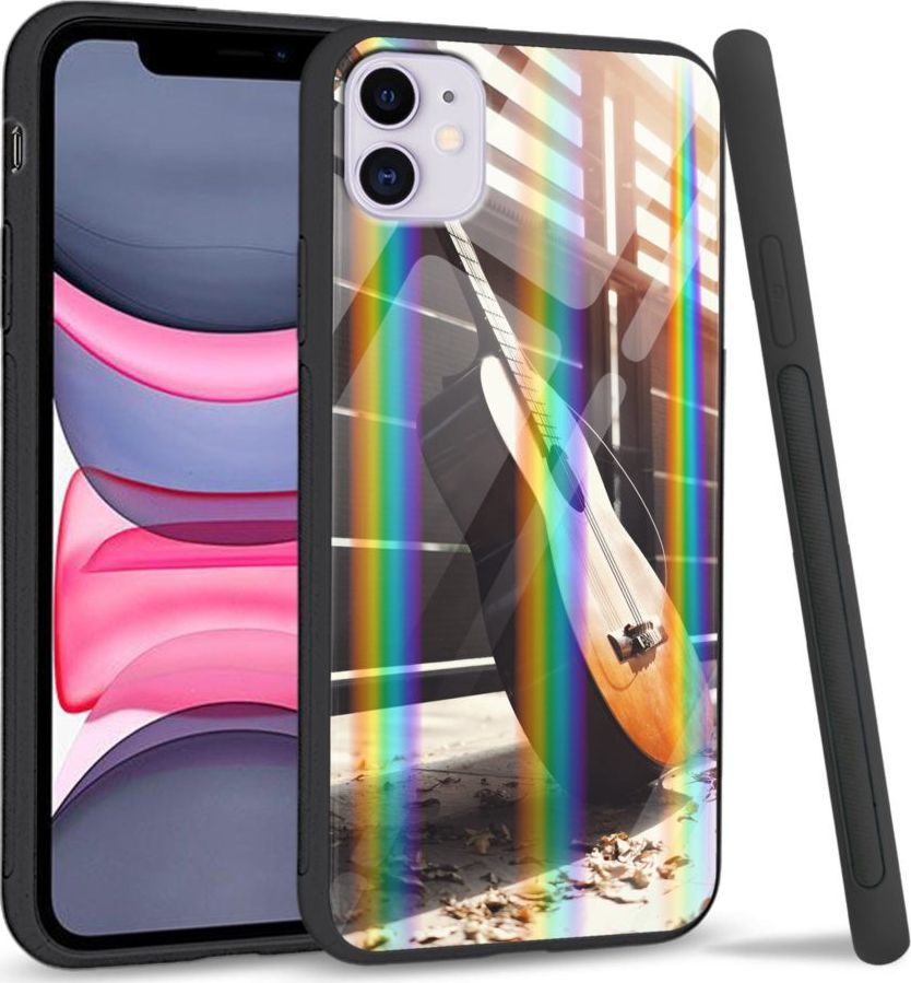 Super Fashion Etui Rainbow Series na Apple iPhone 11 Wooden Guitar 1
