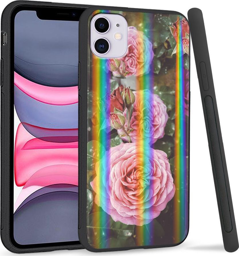 Super Fashion Etui Rainbow Series na Apple iPhone 11 Krzew róży 1