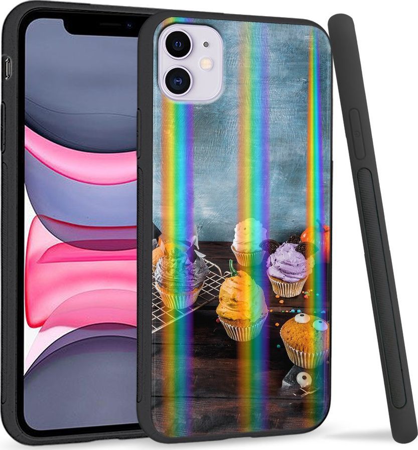 Super Fashion Etui Rainbow Series na Apple iPhone 11 Babeczki 1