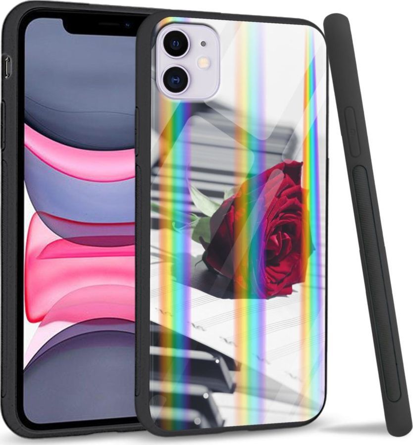 Super Fashion Etui Rainbow Series na Apple iPhone 11 Rose Piano 1