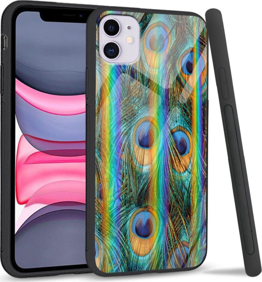 Super Fashion Etui Rainbow Series na Apple iPhone 11 Peacock Feather Bunch 1
