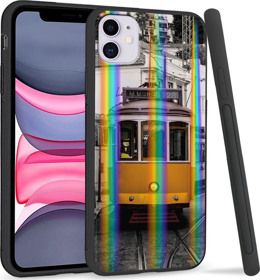 Super Fashion Etui Rainbow Series na Apple iPhone 11 Stary tramwaj 1