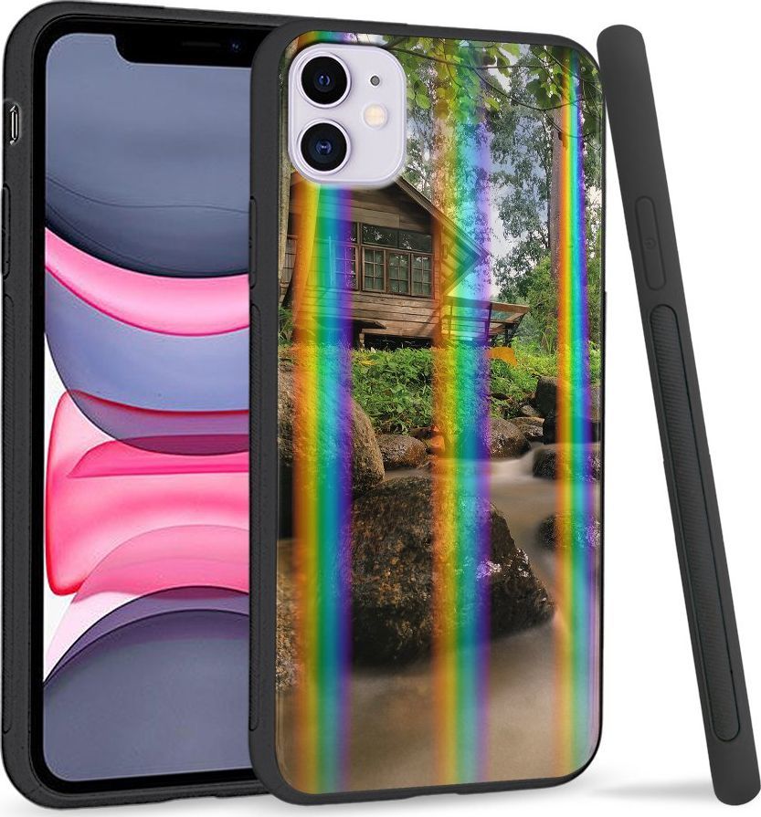 Super Fashion Etui Rainbow Series na Apple iPhone 11 Chata w lesie 1