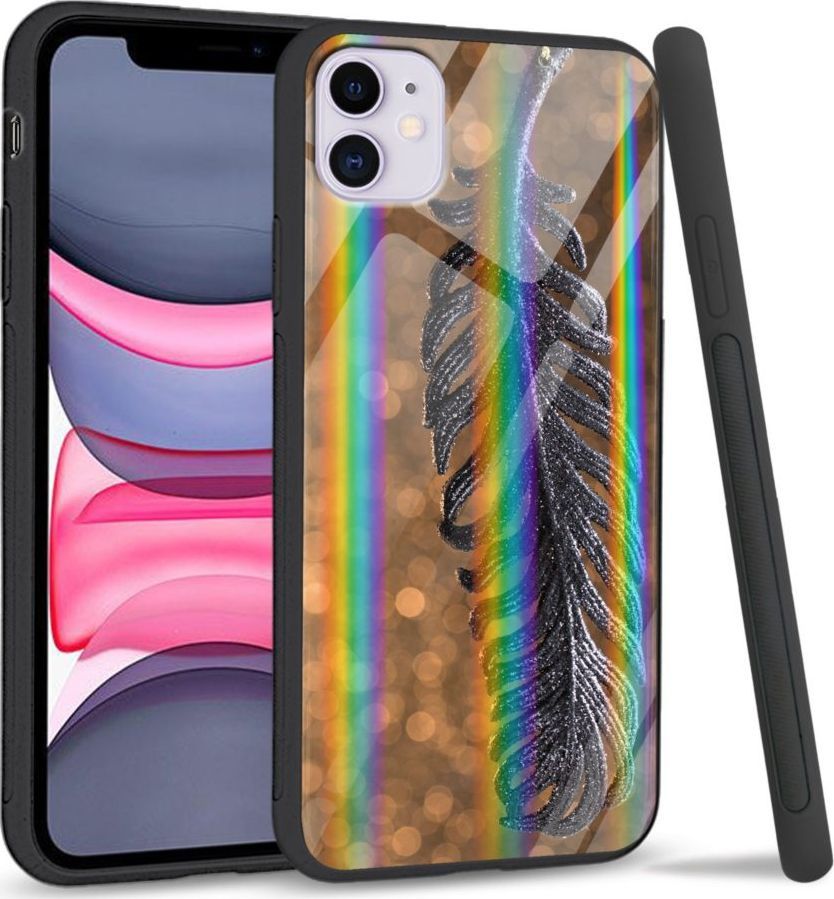 Super Fashion Etui Rainbow Series na Apple iPhone 11 Metal Feather 1