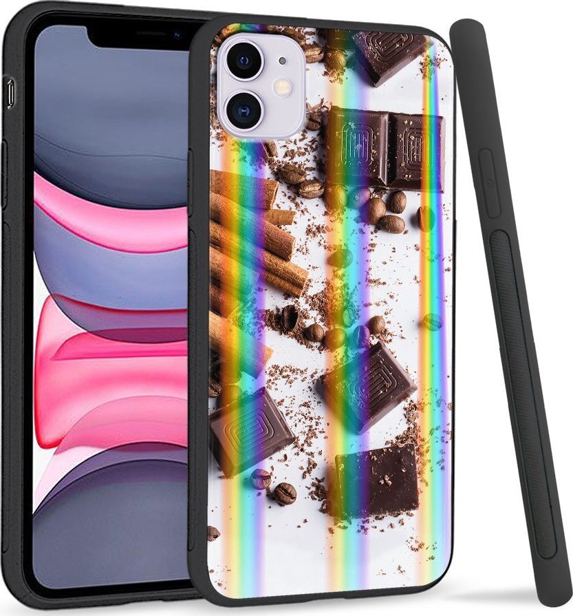 Super Fashion Etui Rainbow Series na Apple iPhone 11 Czekocynamon 1