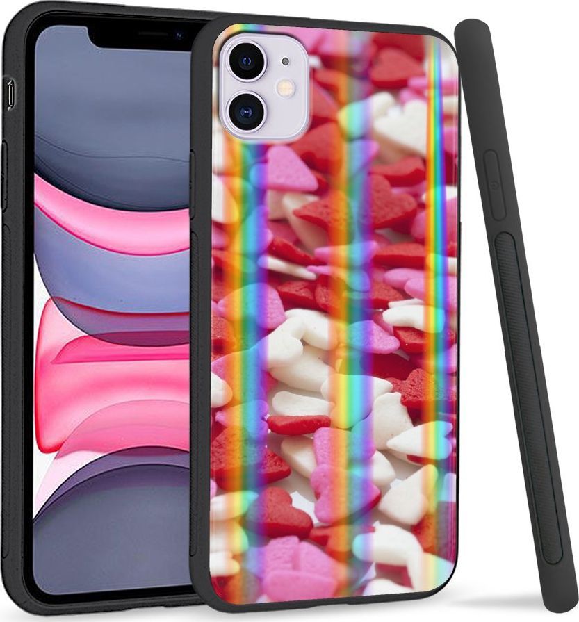 Super Fashion Etui Rainbow Series na Apple iPhone 11 Small Hearts 1