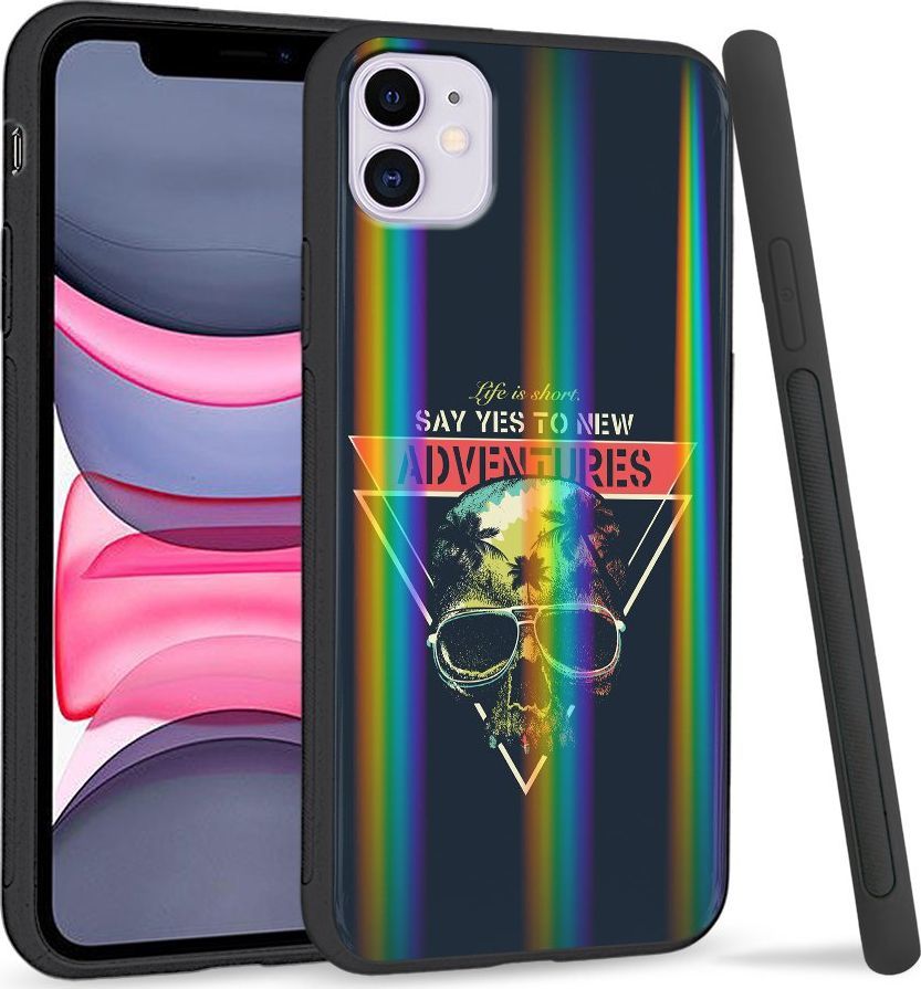 Super Fashion Etui Rainbow Series na Apple iPhone 11 życie krótkie 1