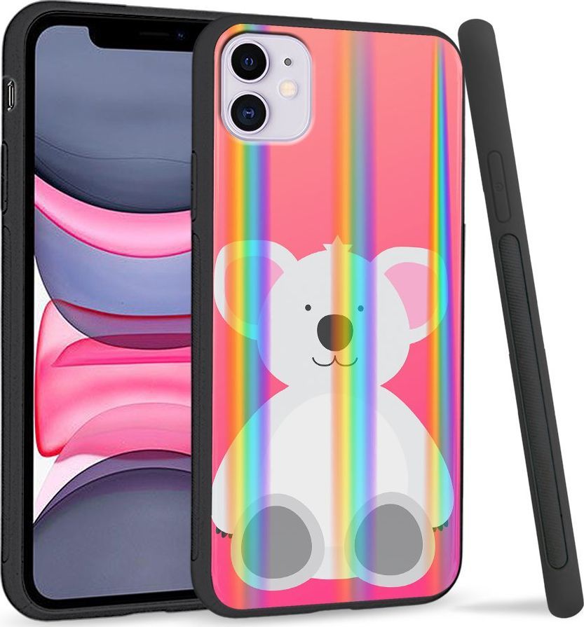Super Fashion Etui Rainbow Series na Apple iPhone 11 White Bear 1