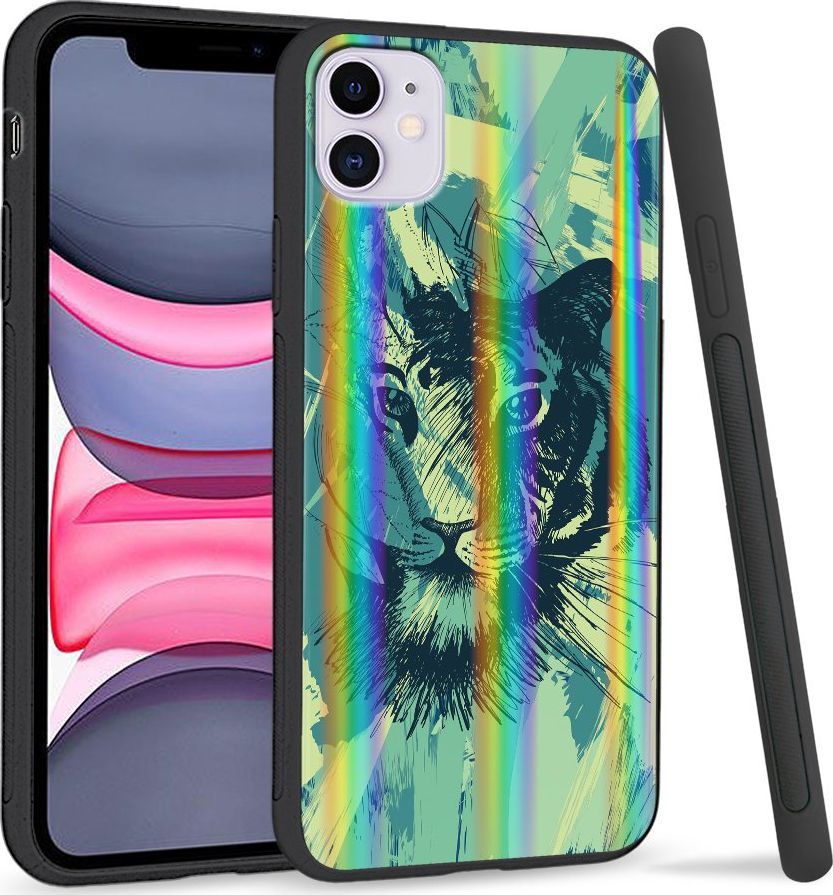Super Fashion Etui Rainbow Series na Apple iPhone 11 Płutno tygrysa 1