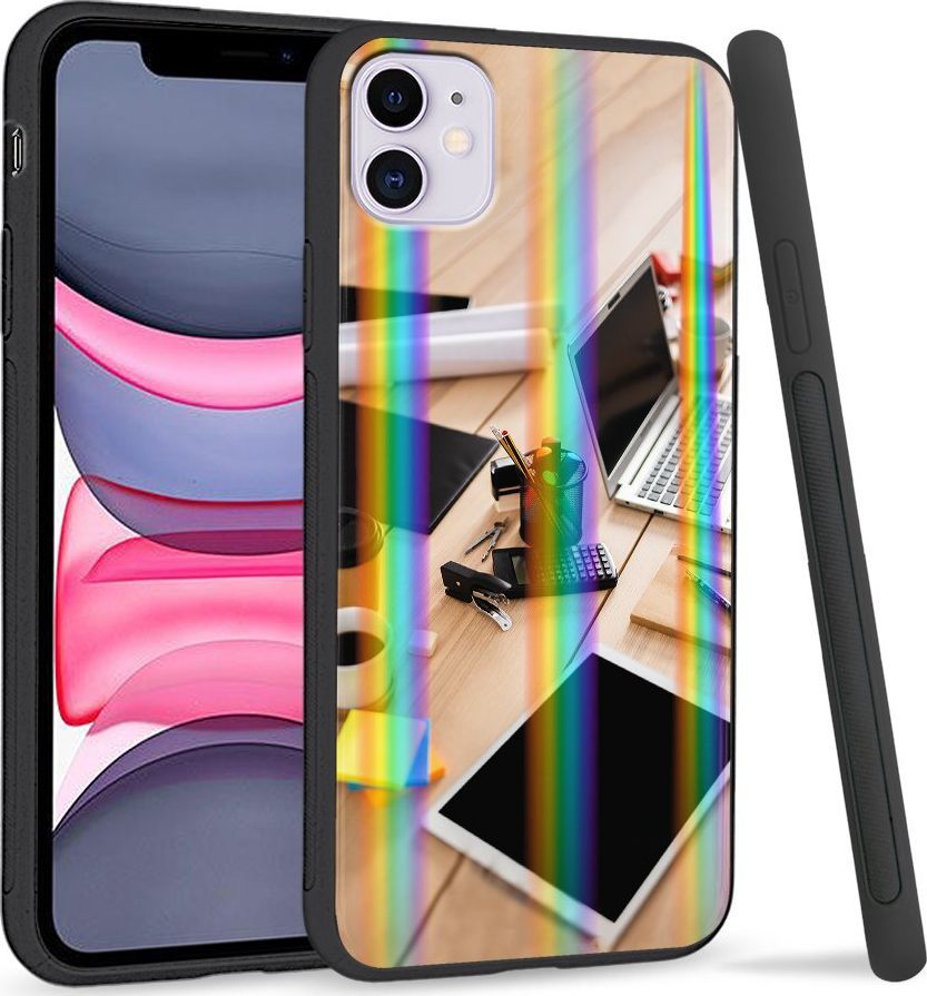 Super Fashion Etui Rainbow Series na Apple iPhone 11 Lubię moją pracę 1