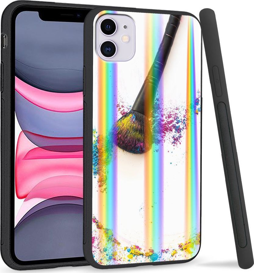 Super Fashion Etui Rainbow Series na Apple iPhone 11 Kolorowy puder 1