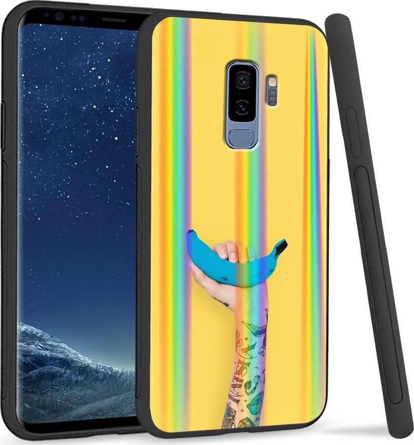 Super Fashion Etui Rainbow Series na Samsung S9 Plus Niebieski banan 1