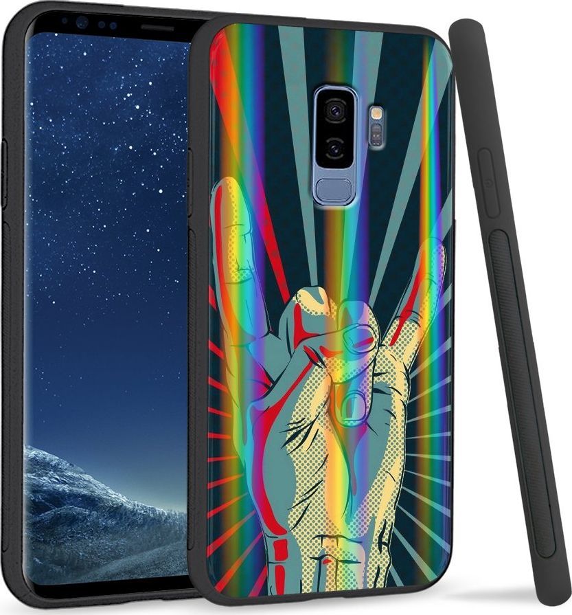 Super Fashion Etui Rainbow Series na Samsung S9 Plus Evil Sign 1