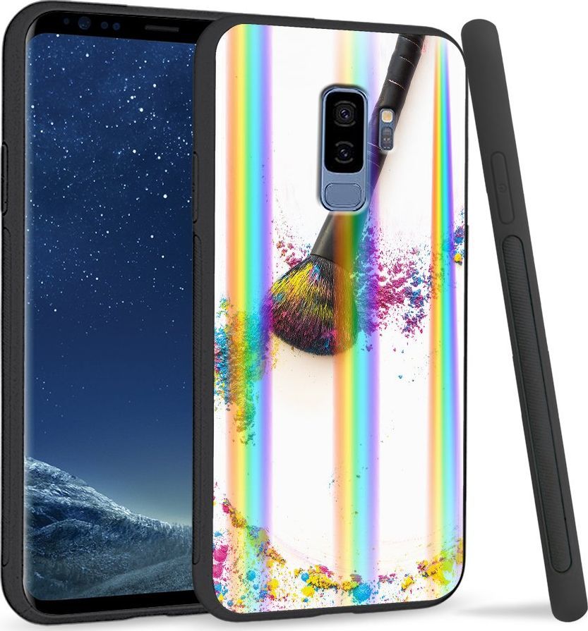 Super Fashion Etui Rainbow Series na Samsung S9 Plus Kolorowy puder 1