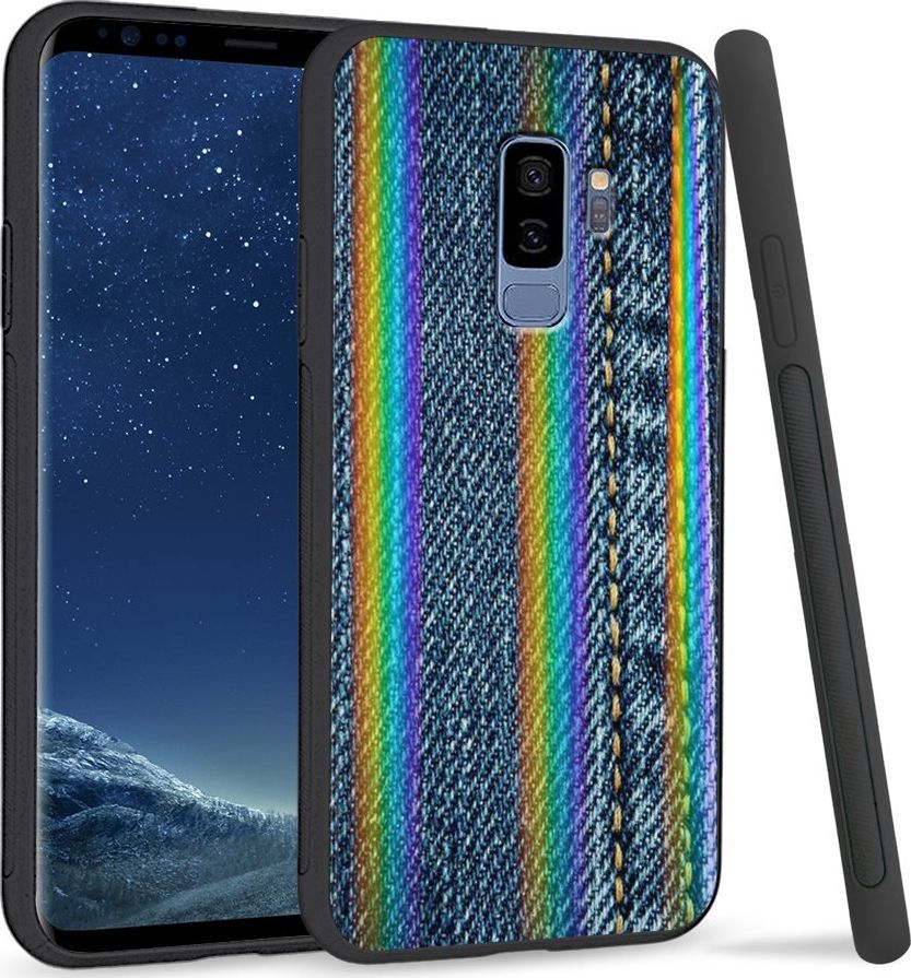 Super Fashion Etui Rainbow Series na Samsung S9 Plus Jeans 1