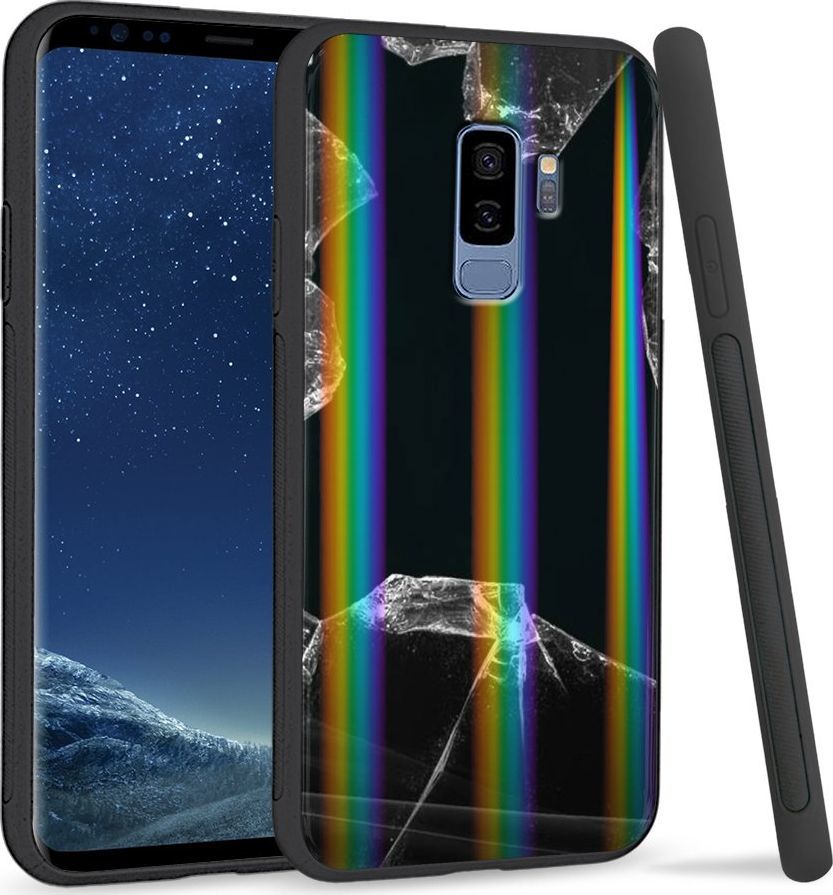 Super Fashion Etui Rainbow Series na Samsung S9 Plus Broken Glass 1