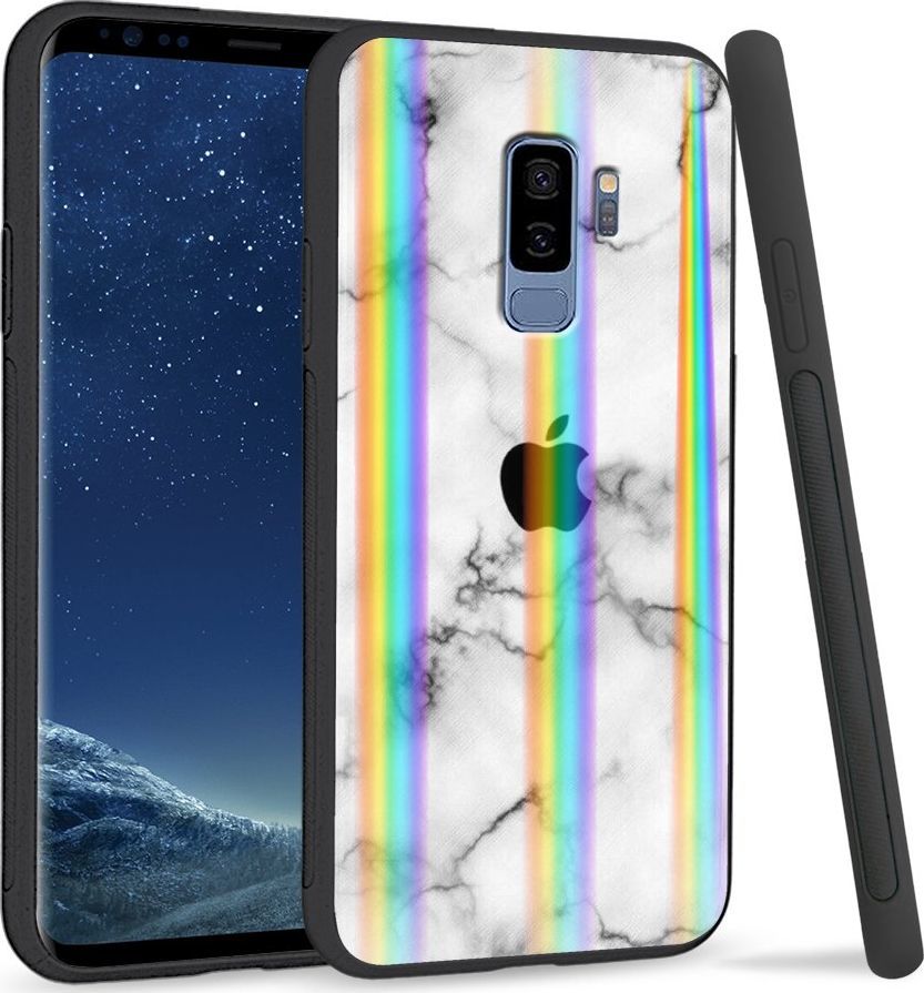 Super Fashion Etui Rainbow Series na Samsung S9 Plus Marble Apple 1