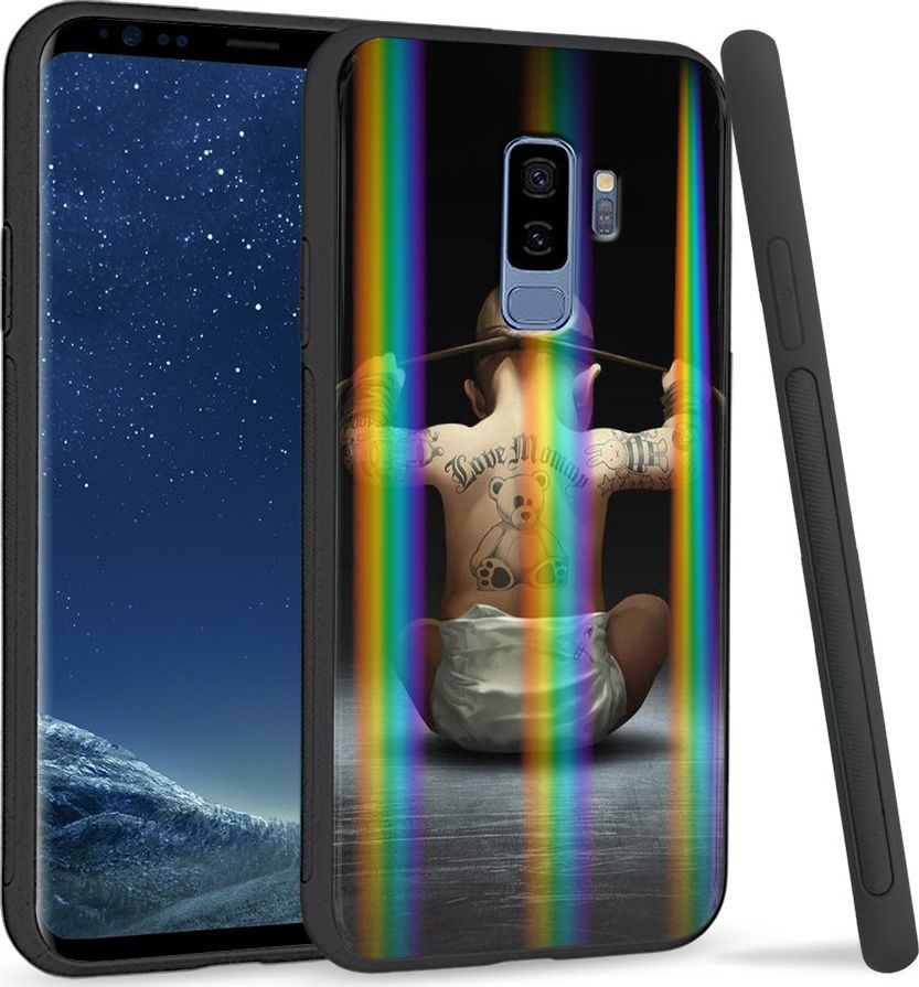 Super Fashion Etui Rainbow Series na Samsung S9 Plus Hard Rock Baby 1