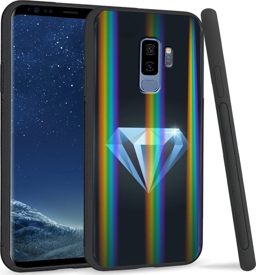 Super Fashion Etui Rainbow Series na Samsung S9 Plus Diament 1