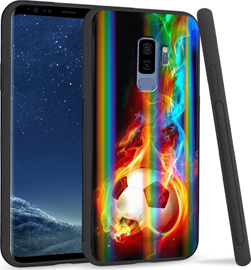 Super Fashion Etui Rainbow Series na Samsung S9 Plus Football 1