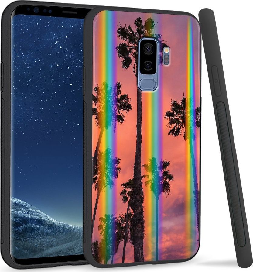 Super Fashion Etui Rainbow Series na Samsung S9 Plus Palms 1