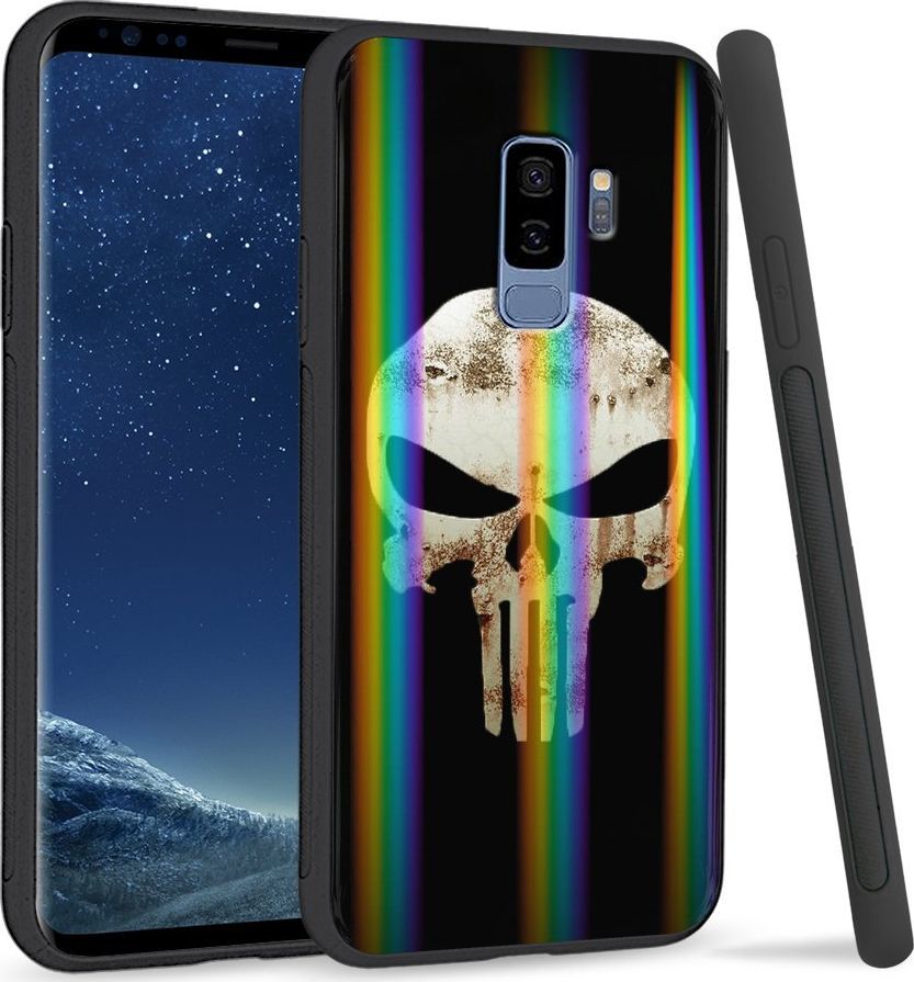 Super Fashion Etui Rainbow Series na Samsung S9 Plus Czaszka 1