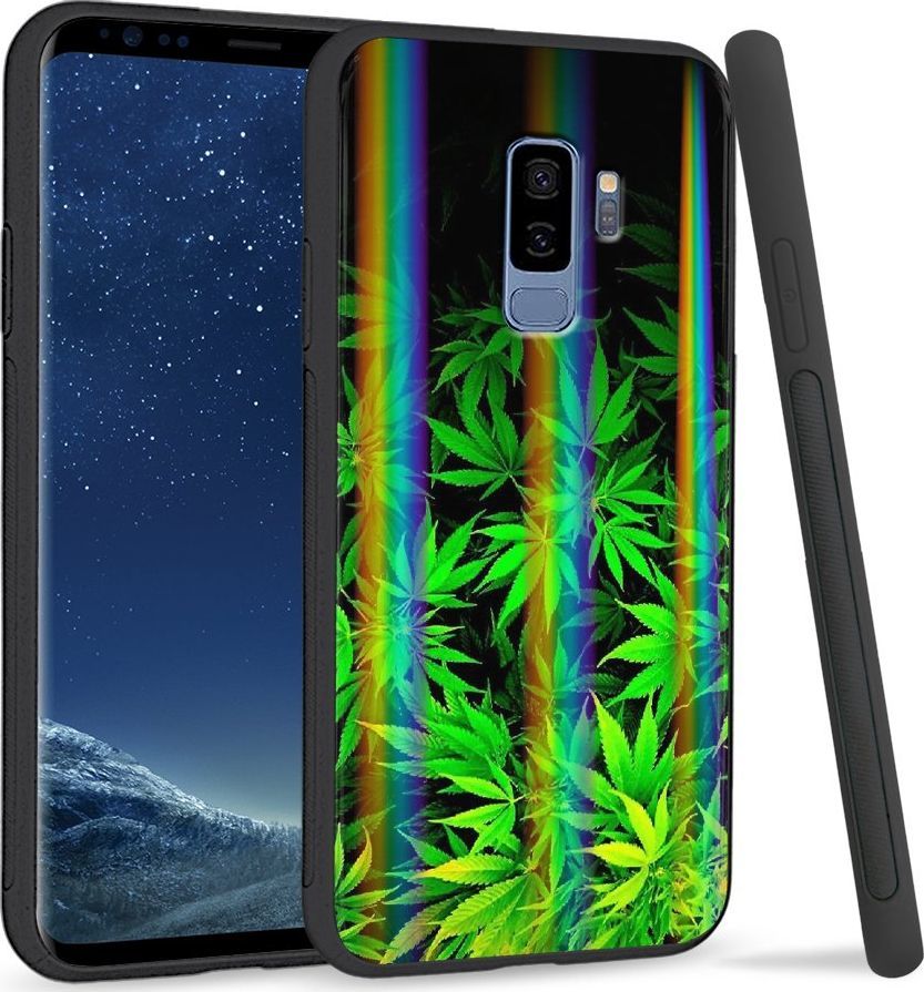 Super Fashion Etui Rainbow Series na Samsung S9 Plus Czarne Zioło 1