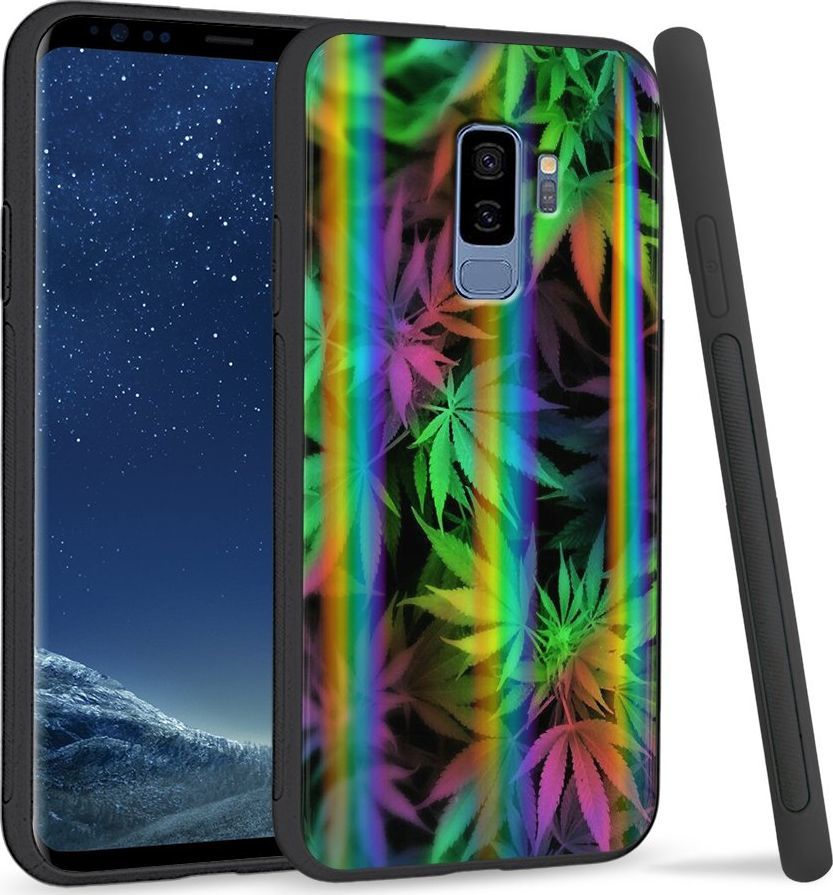 Super Fashion Etui Rainbow Series na Samsung S9 Plus Tęczowe Zioło 1
