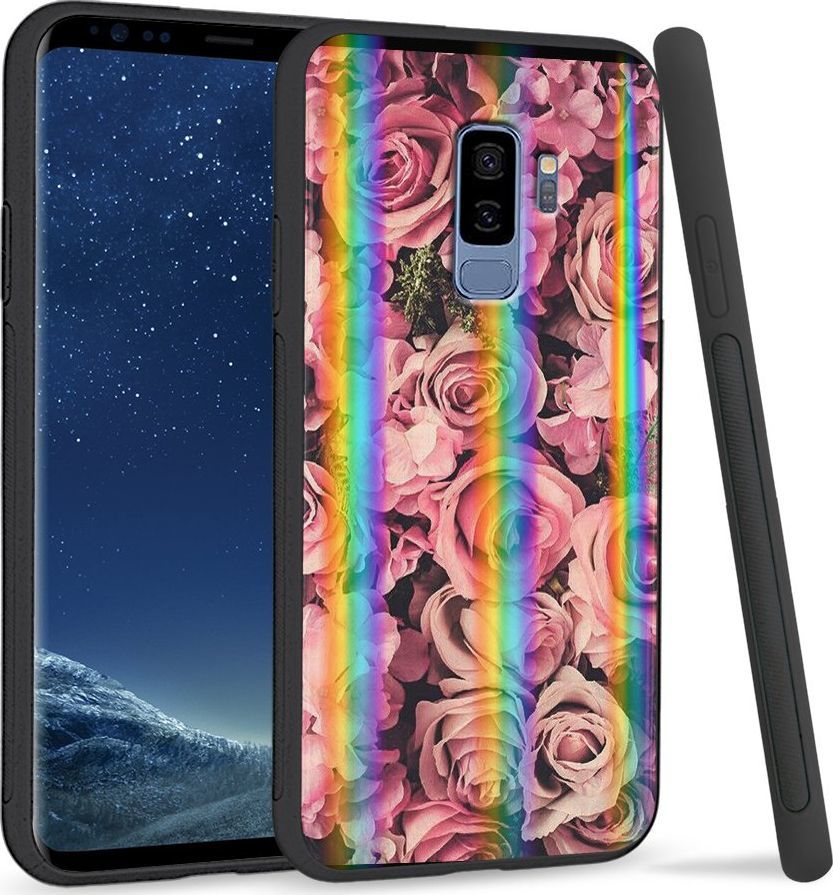 Super Fashion Etui Rainbow Series na Samsung S9 Plus Roses 1